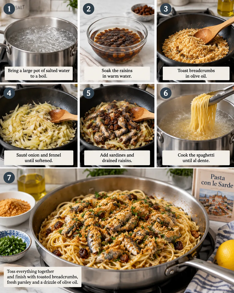 Savoring Pasta con le Sarde: A Taste of Sicily at Home